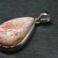 Pink Scolecite Sterling Silver Pendant From India - 1.5"