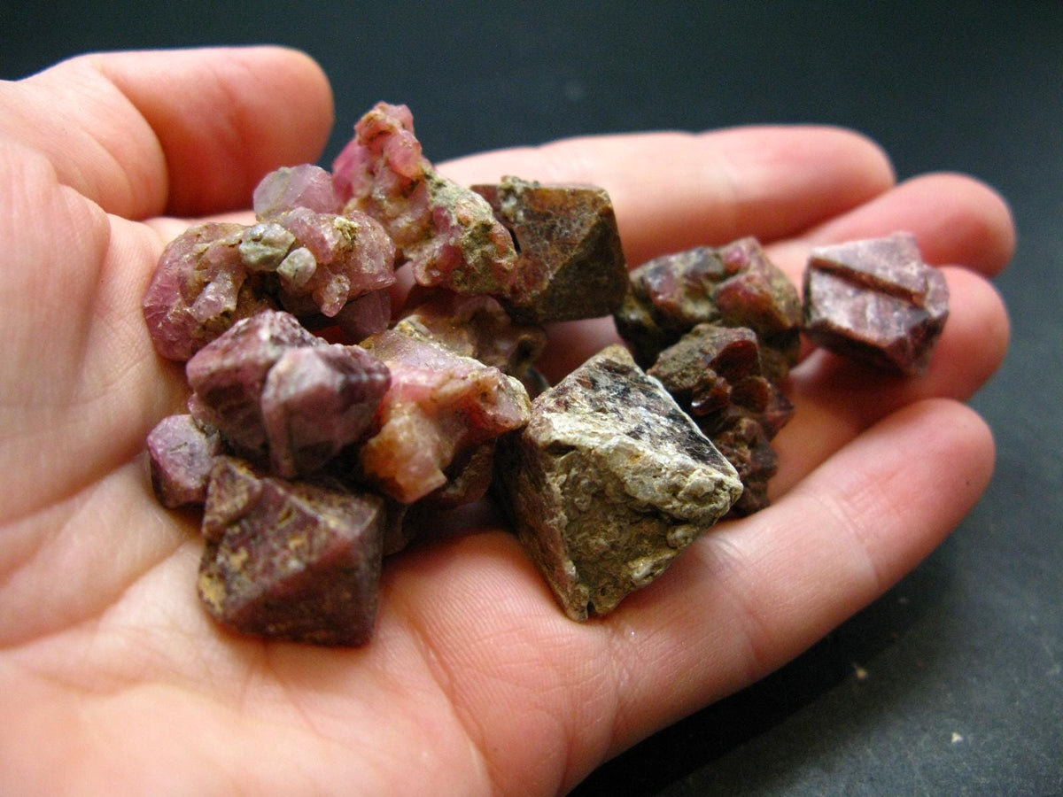 lot of 10 Spinel Crystals From Tanzania - 62.96 Grams