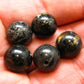 Nuumite Nuummite Genuine 5 beads ~ 12mm Round Beads *Chipped*