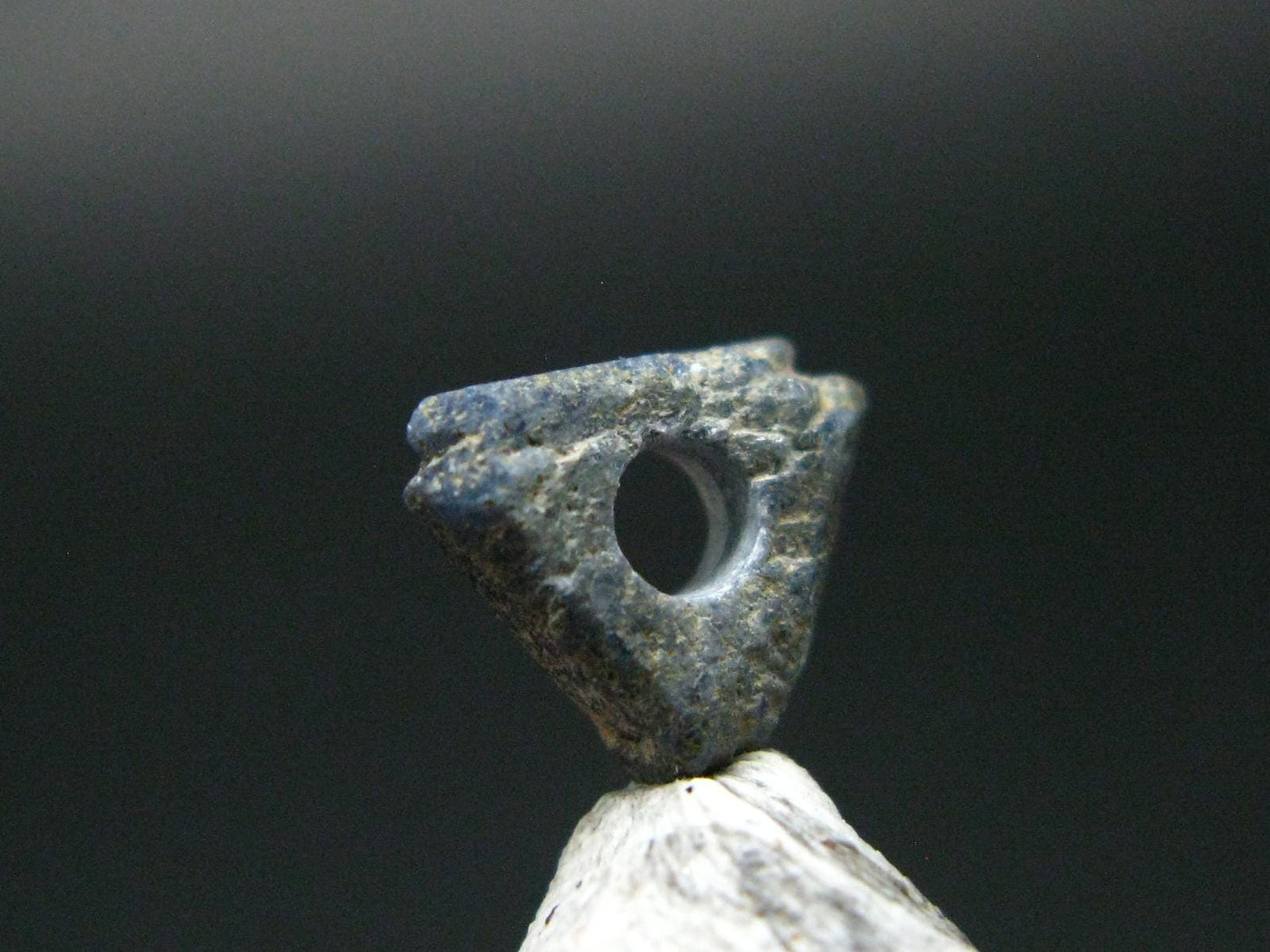 Gem Benitoite Crystal Bead with Hole From California - 1.07 Carats