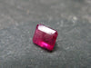 Beautiful Rare Gem Bixbite Red Beryl Emerald Cut Stone From Utah USA - 0.39 Carats - 4.6x4.0mm