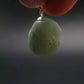 Complete Prehnite Sterling Silver Pendant from Mali - 0.8" - 4.53 Grams
