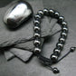 Hematite Genuine Bracelet ~ 7 Inches ~ 10mm Round Beads - w/ Drawstring