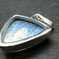 Blue Ice Glacierite Silver Pendant from Indonesia - 1.3" - 6.38 Grams