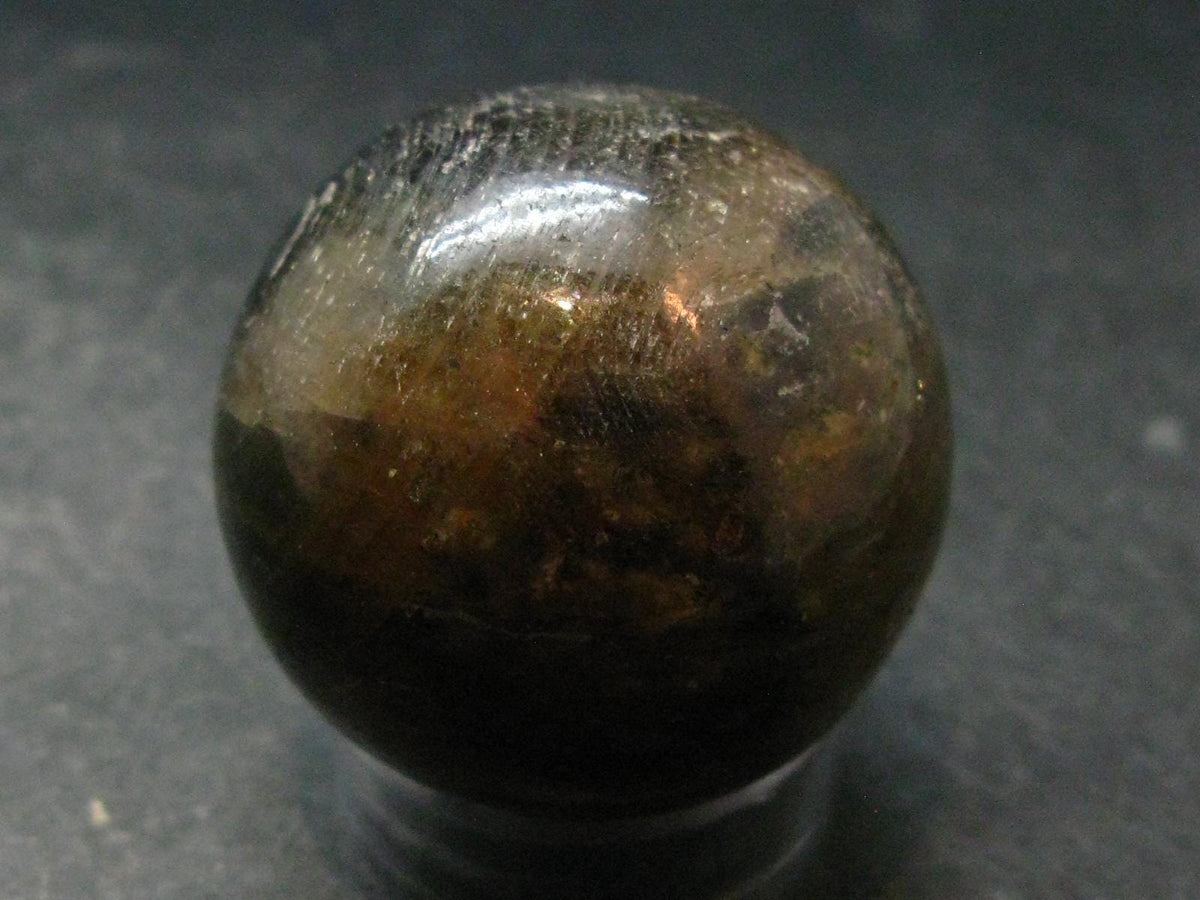 Tumbled Polished Gem Yellow Sapphire Sphere From Sri Lanka - 1.6" - 150.30 Grams