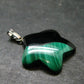 Queen of Green!! Genuine Vivid Vibrant Green Malachite Sterling Silver Pendant - 1.1" - 3.48 Grams