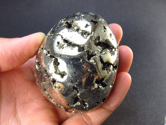 Pyrite Crystallized Egg From Peru - 2.3" - 261.3 Grams
