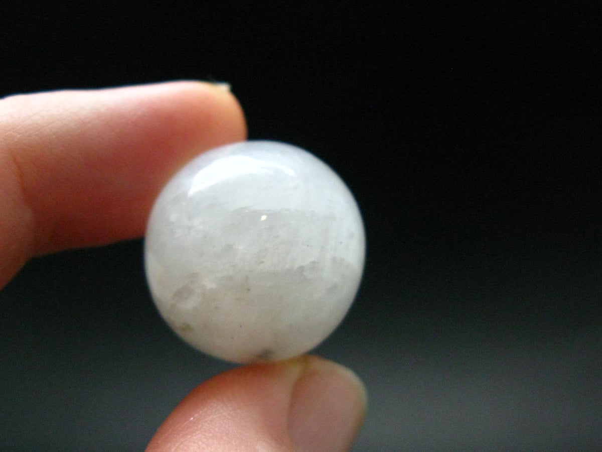 Gem Moonstone Sphere from India - 0.7" - 10.13 Grams
