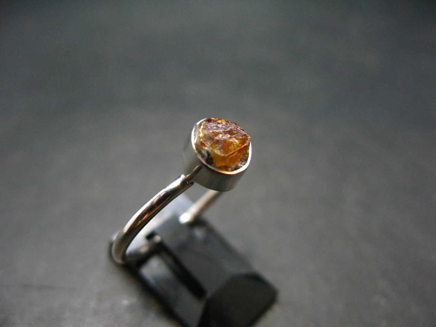 Sphalerite Silver Ring From Spain - Size 8 - 2.08 Grams