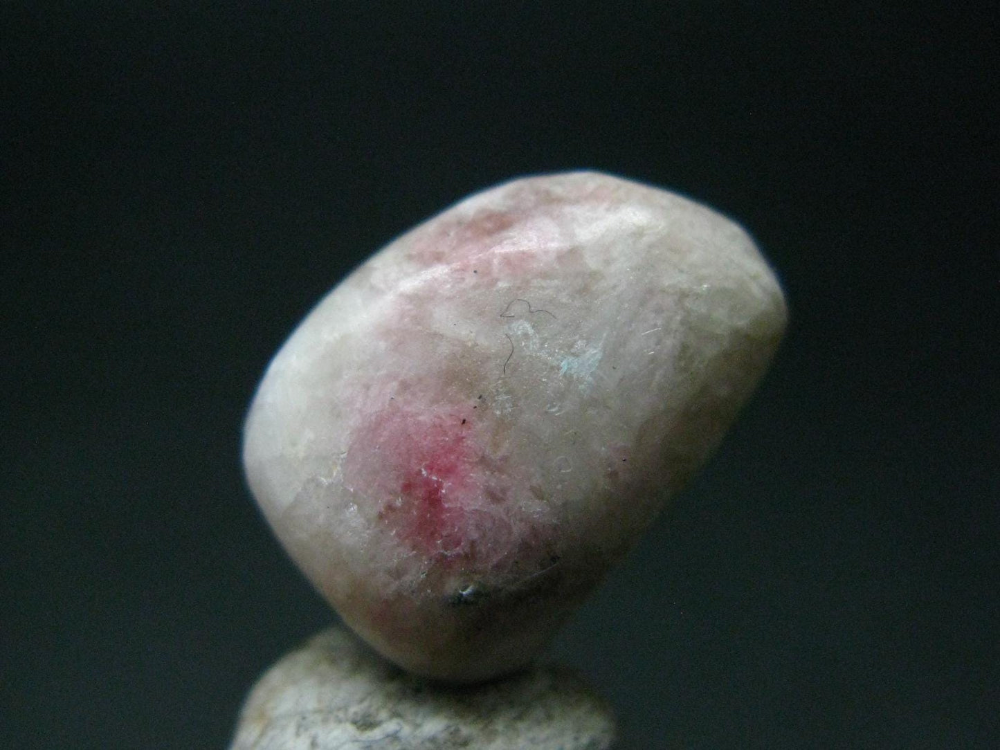 Rare Pink Tugtupite Tumbled Piece From Greenland - 17.35 Carats - 0.7"