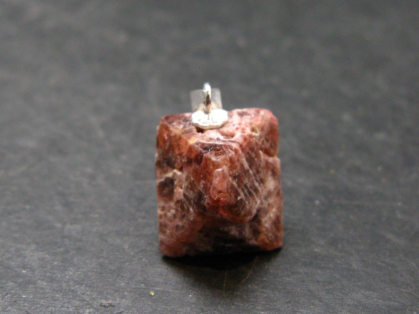 Spinel Crystal Silver Pendant From Vietnam - 0.8" - 4.31 Grams