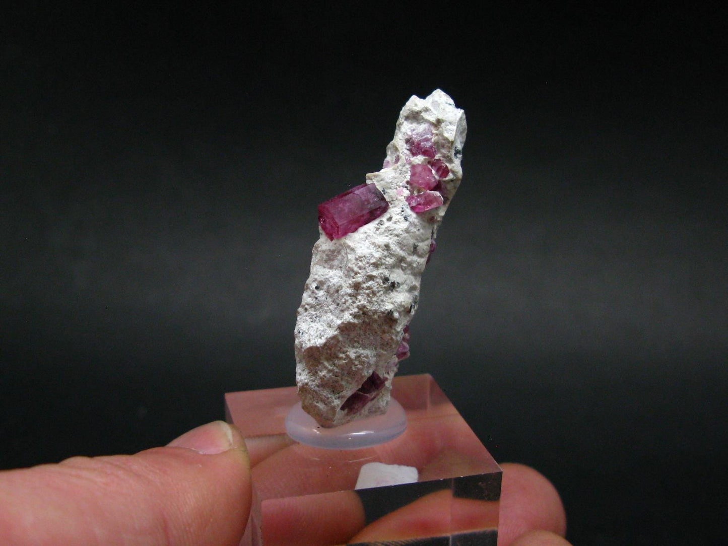 Rare Gem Bixbite Red Emerald Beryl Cluster From Utah USA - 1.8"