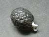 Colombianite Pseudotektite Silver Pendant from Colombia - 6.54 Grams - 1.1"