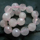 Rose Quartz Genuine Bracelet ~ 7 Inches ~ 10mm Facetted Beads