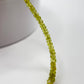 Natural Chrysoberyl Beaded Necklace, Faceted Rondelle Strand, Minimalist Crystal Jewelry