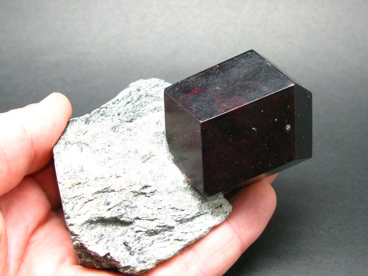 Red Garnet Almandine Cluster From Austria - 3.7"