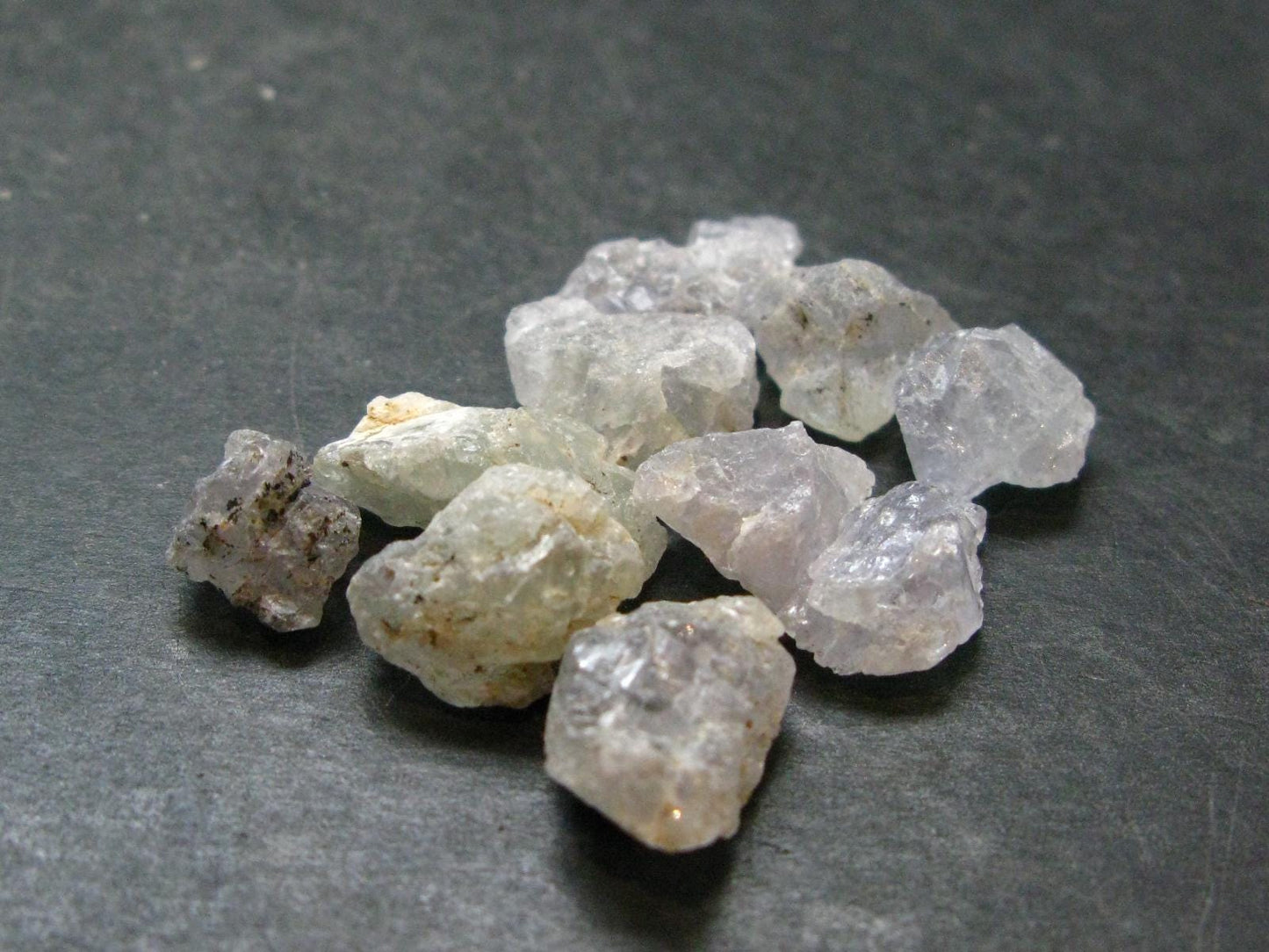 Lot of 10 Gray Herderite Crystals from Africa - 65.0 Carats