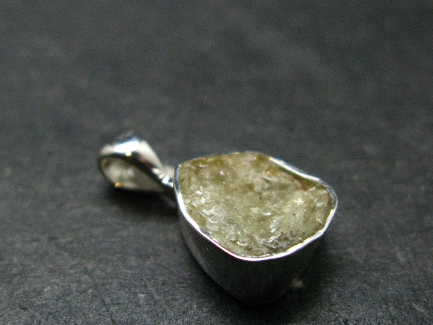 Rhodizite Rhodozite Crystal Silver Pendant from Madagascar - 0.6" - 1.0 Grams