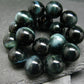 Hawks Eye Genuine Bracelet ~ 7 Inches ~ 12mm Round Beads