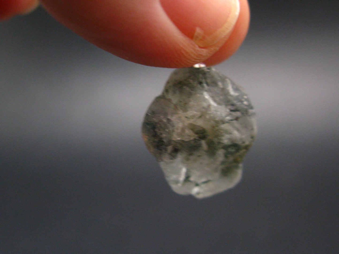 Phenakite Phenacite Crystal Silver Pendant From Brazil - 1.1" - 4.39 Grams