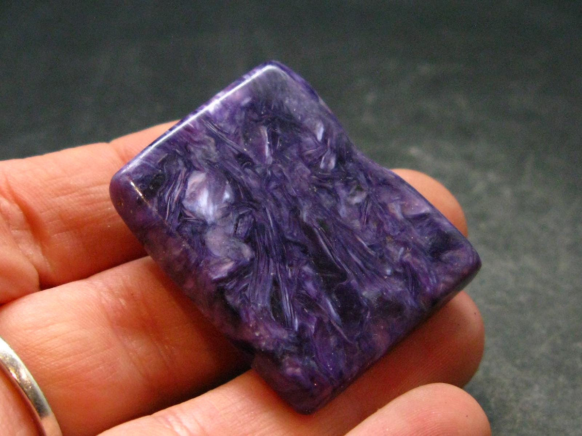 Large Nice Charoite Tumbled Stone from Russia - 14.20 Grams - 1.4"