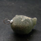 Complete Prehnite Sterling Silver Pendant from Mali - 1.1" - 7.93 Grams