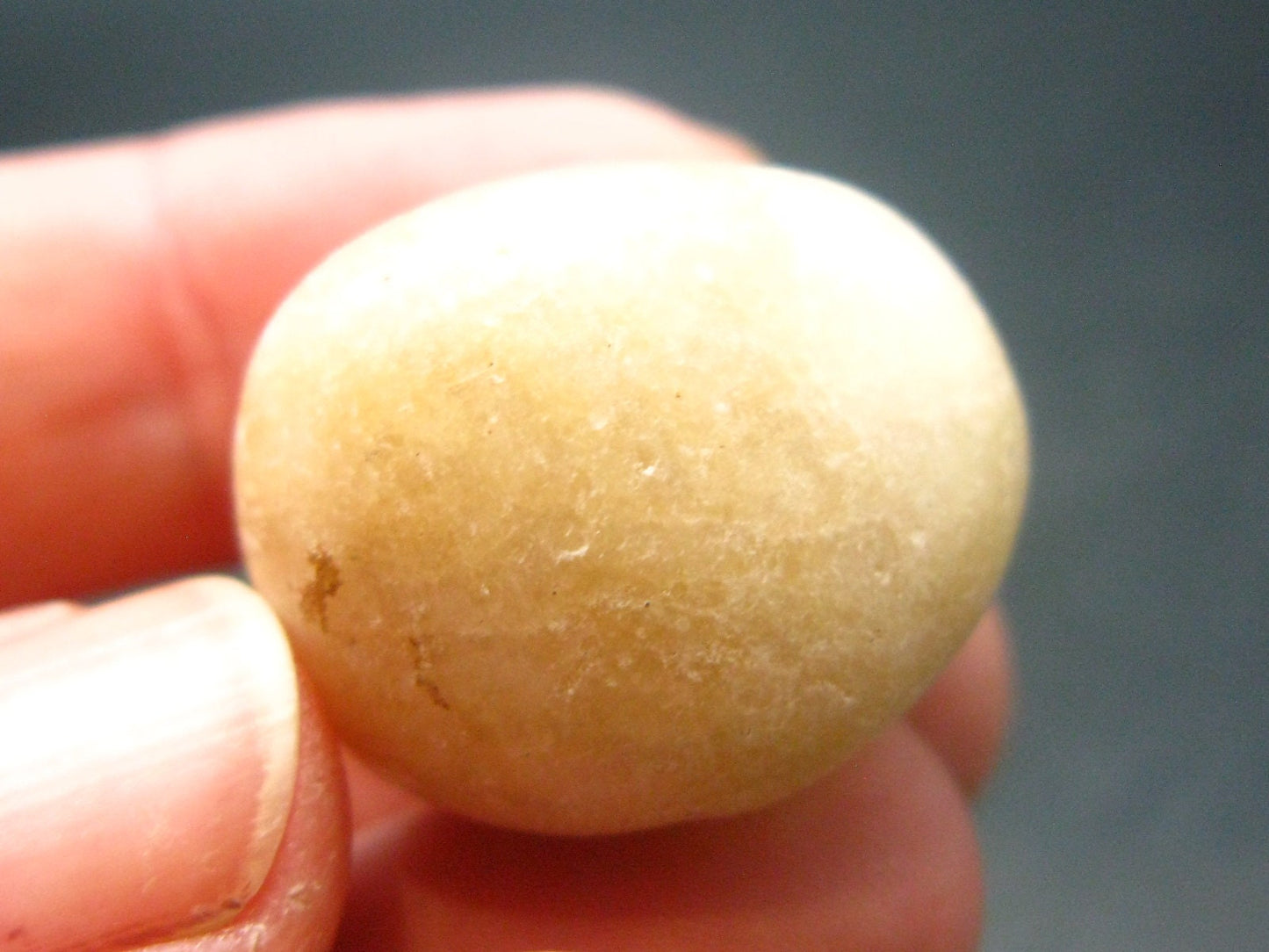 Rare Cryolite Tumbled Stone From Greenland - 0.9" - 13.96 Grams