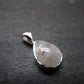 Raw Rare Natrolite Crystal Silver Pendant From Russia - 0.7" - 1.32 Grams