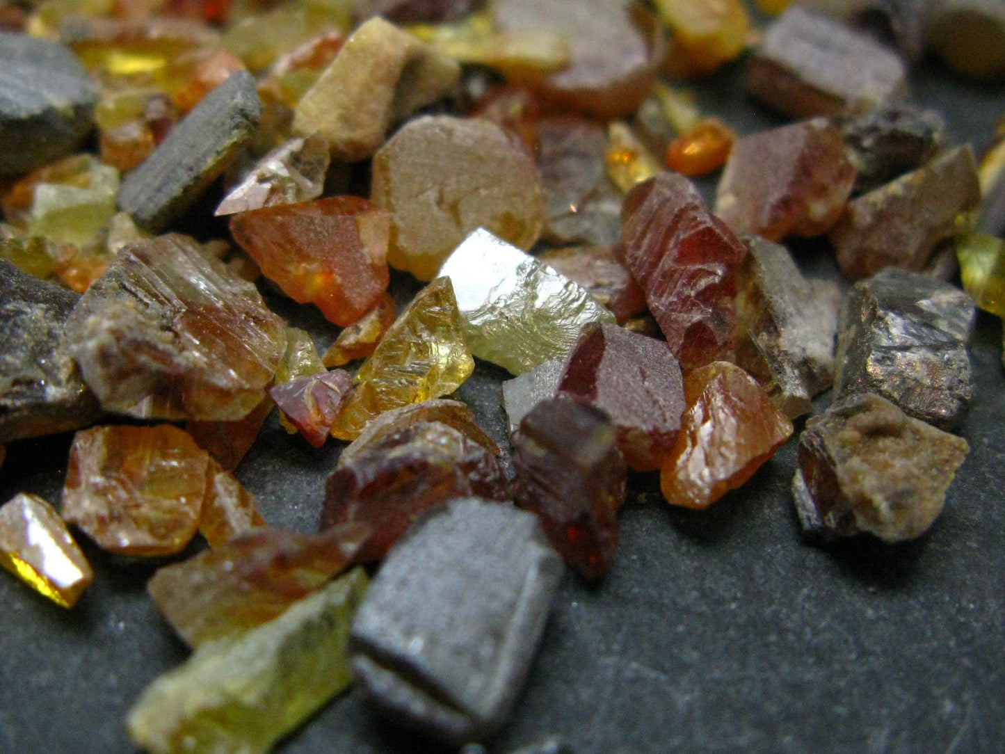 Rare Lot of Sphalerite Crystals and offcuts from Spain- 61.28 Carats