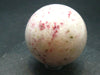 Large Cinnabar in Quartz Sphere from Peru - 149.20 Grams - 1.9"