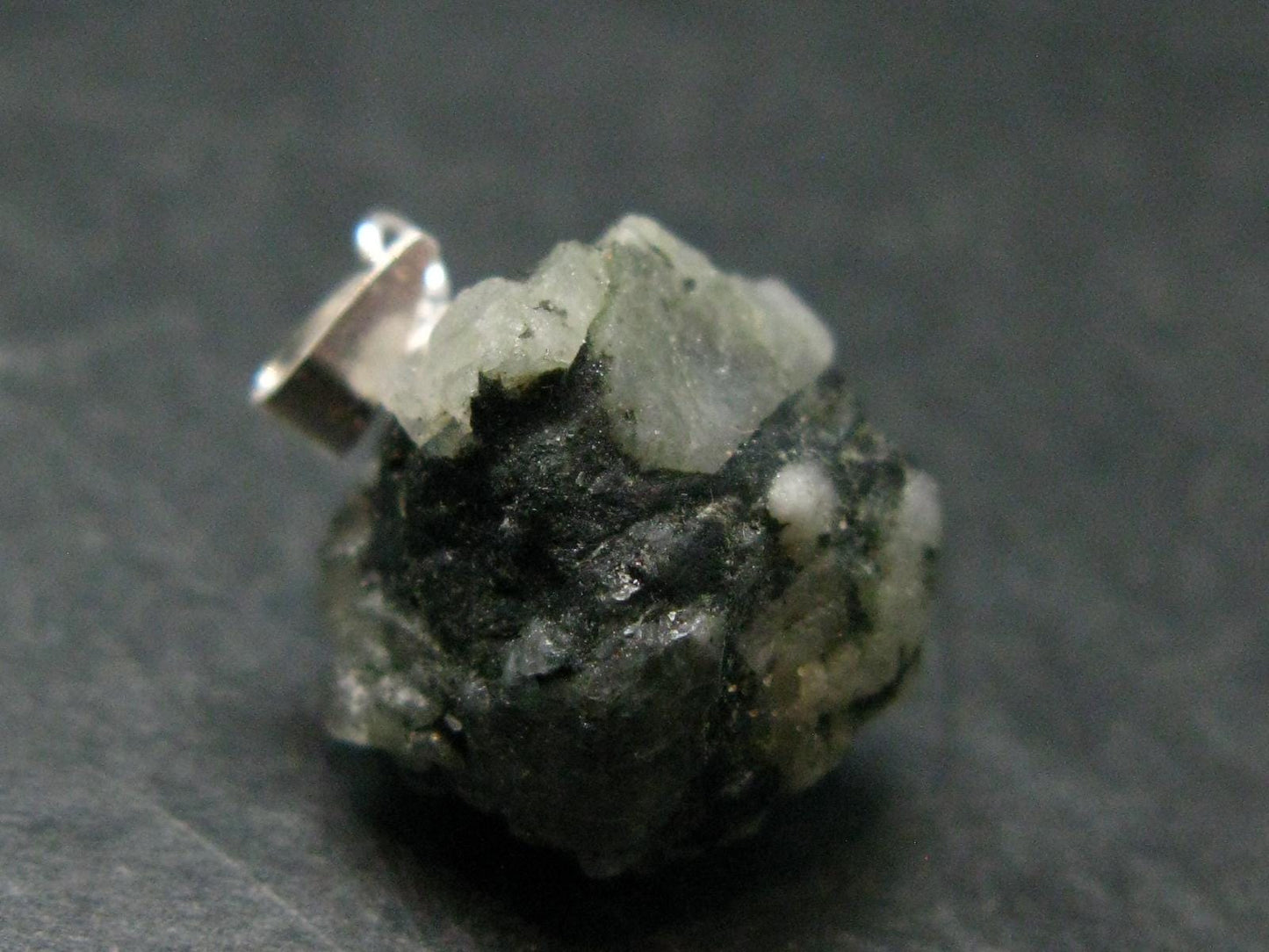 Phenakite Phenacite Crystal Silver Pendant From Russia - 0.8" - 3.59 Grams