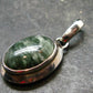 Seraphinite Clinochlore Silver Pendant From Russia - 1.3''