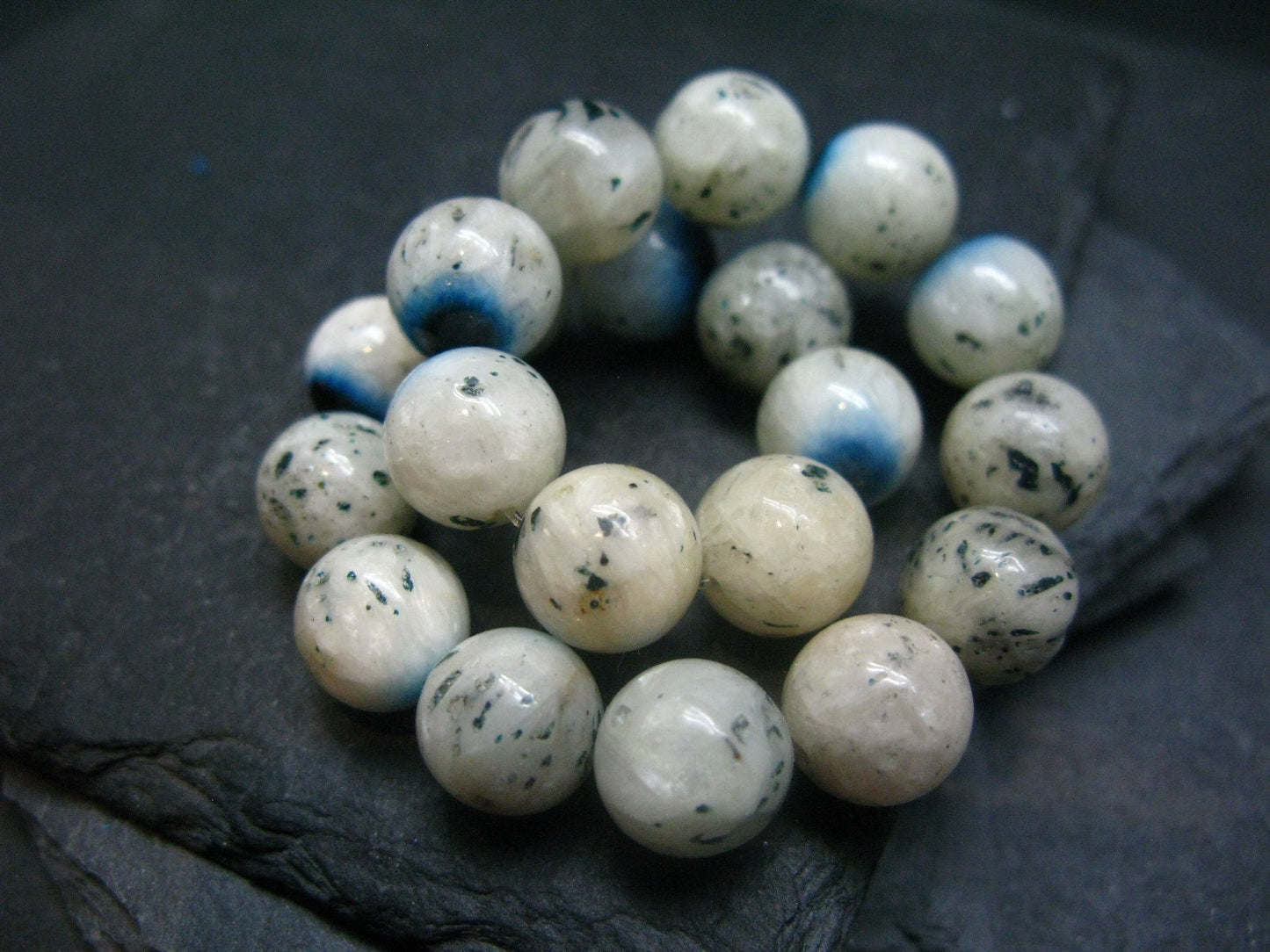 Blue Ice Glacierite Genuine Bracelet ~ 7 Inches ~ 10mm Round Beads