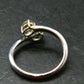 Green Tourmaline Silver Ring From Brazil - 2.29 Grams - Size 7