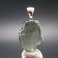 Blue Zircon Gem Crystal Silver Pendant From Cambodia - 1.1" - 5.32 Grams
