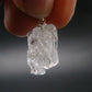 Goshenite Beryl Crystal 925 Silver Pendant From Brazil - 1.1" - 2.48 Grams