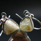 Rhodizite Rhodozite Silver Earrings From Madagascar- 1.0" - 3.64 Grams