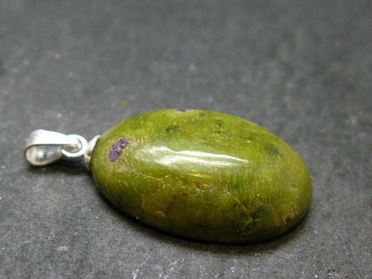Rare SS Pendant Atlantasite Stichtite + Serpentine from Australia - 1.2"