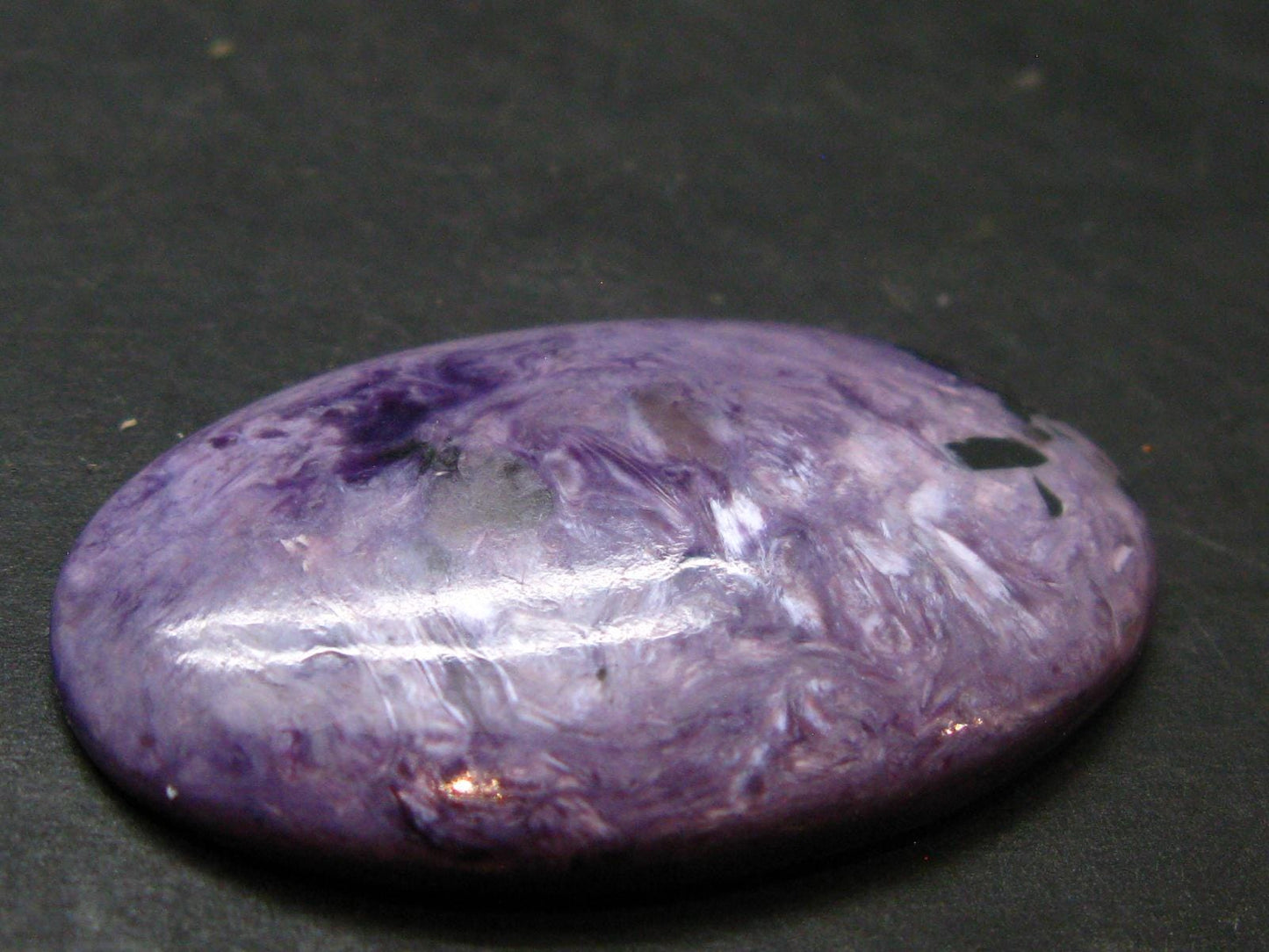 Rare High-Quality Charoite Cabochon From Russia - 1.7"