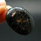 Very Rare Sterling Silver Nuumite Nuummite Pendant From Greenland - 1.2" - 6.40 Grams
