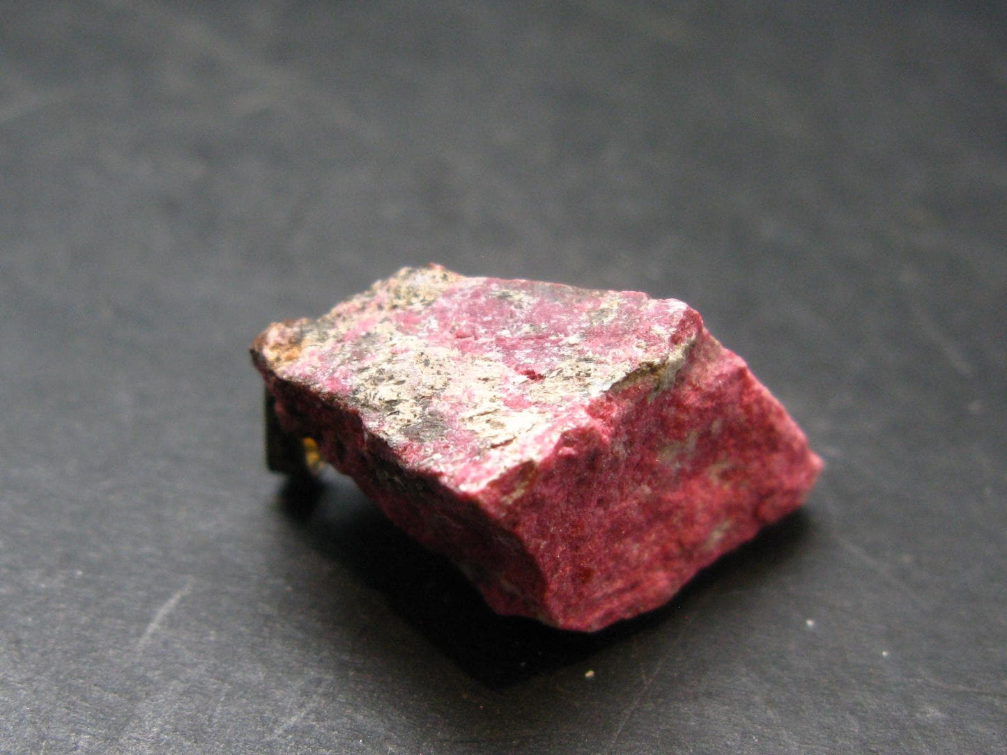 Rosaline Zoisite!! Rare Raw Deep Pink Thulite Silver Pendant From Norway - 1.2"
