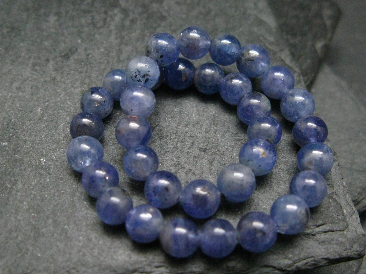 Tanzanite Genuine Bracelet ~ 7 Inches ~ 6mm Round Beads