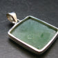 Nephrite Jade Cabochon Pendant From Canada - 1.5" - 9.85 Grams