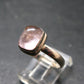 Pink Beryl!! Amazing Natural Morganite Silver Ring From Brazil - Size 9 - 3.8 Grams