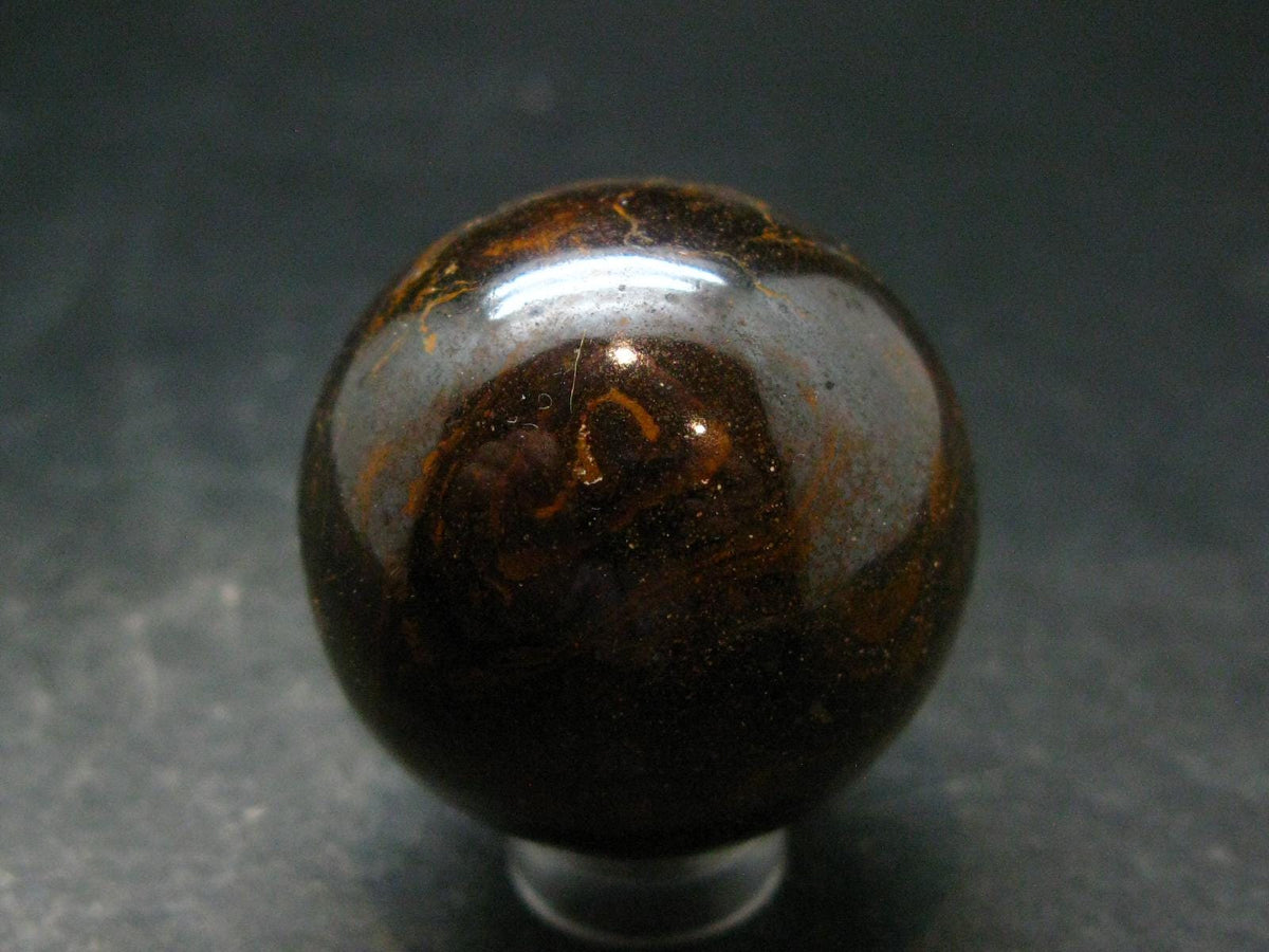 Super Rare Boulder Opal Sphere from Australia - 1.4" - 66.53 Grams