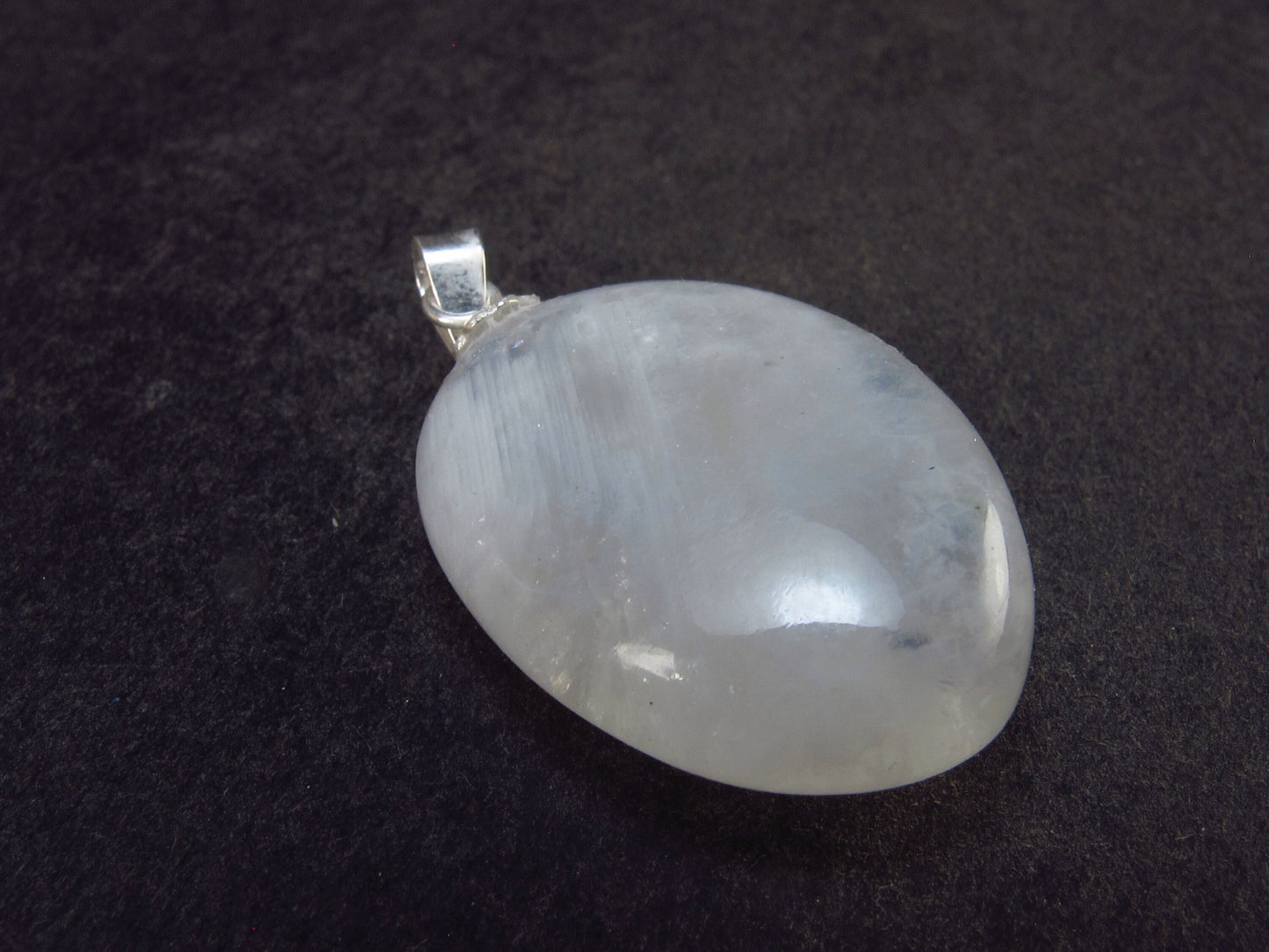 Natural Glow From Inside Moonstone 925 Silver Pendant- 1.2" - 5.0 Grams