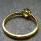 Moldavite Gold Plated Silver Facetted Ring - Size 8.25 - 1.81 Grams