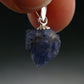 Tanzanite Pendant In Sterling Silver From Tanzania - 0.8" - 1.49 Grams