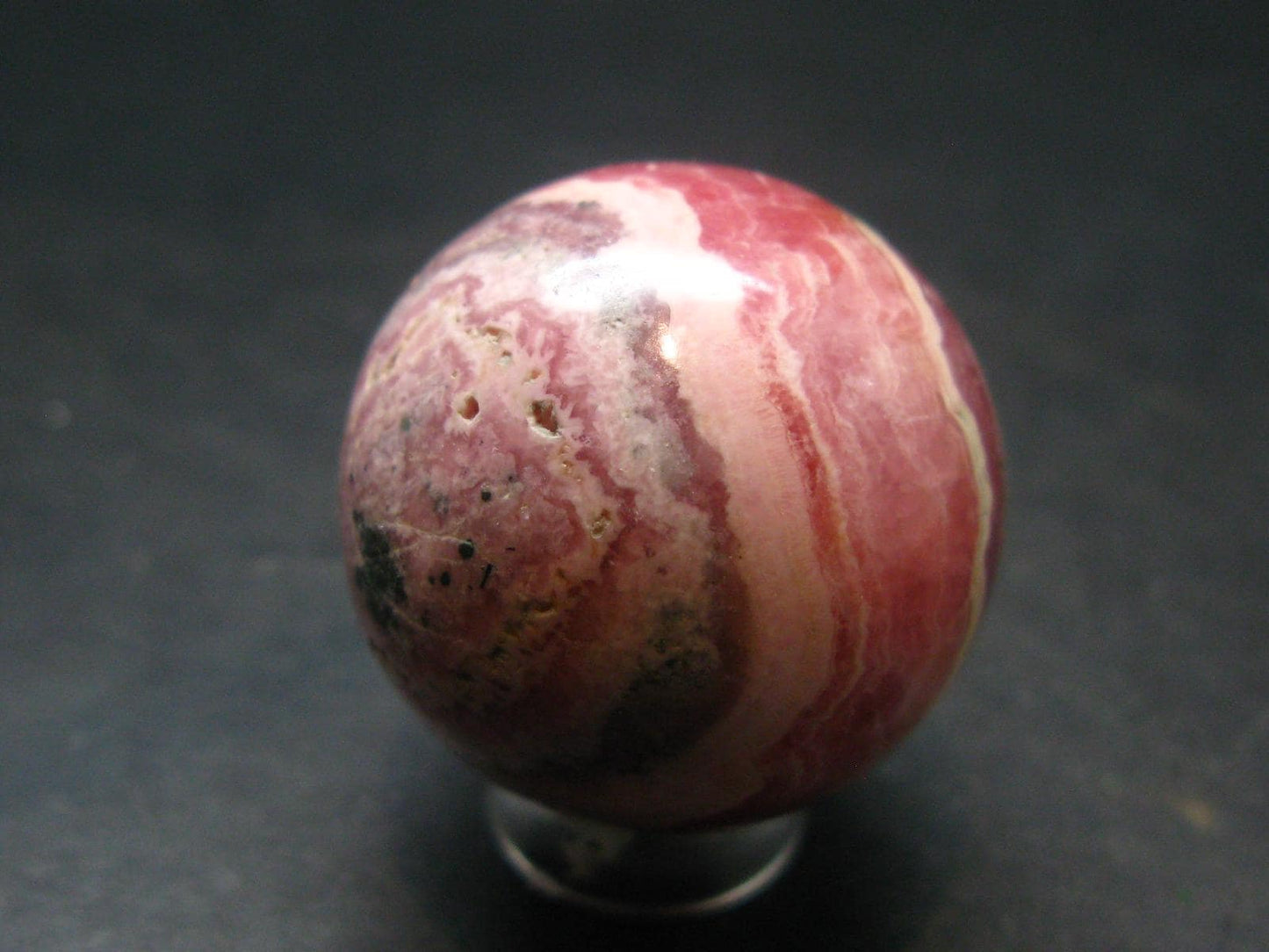 Rhodochrosite Sphere Ball from Argentina - 1.1" - 46.24 Grams