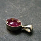 Ruby Crystal Silver Pendant from Africa - 0.5" - 0.68 Grams